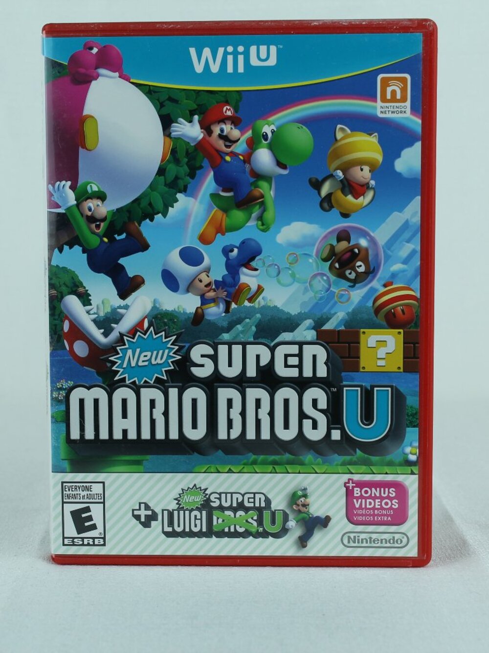 New Super Mario Bros U + Luigi U Nintendo Wii U Complete CIB Video Game Case
